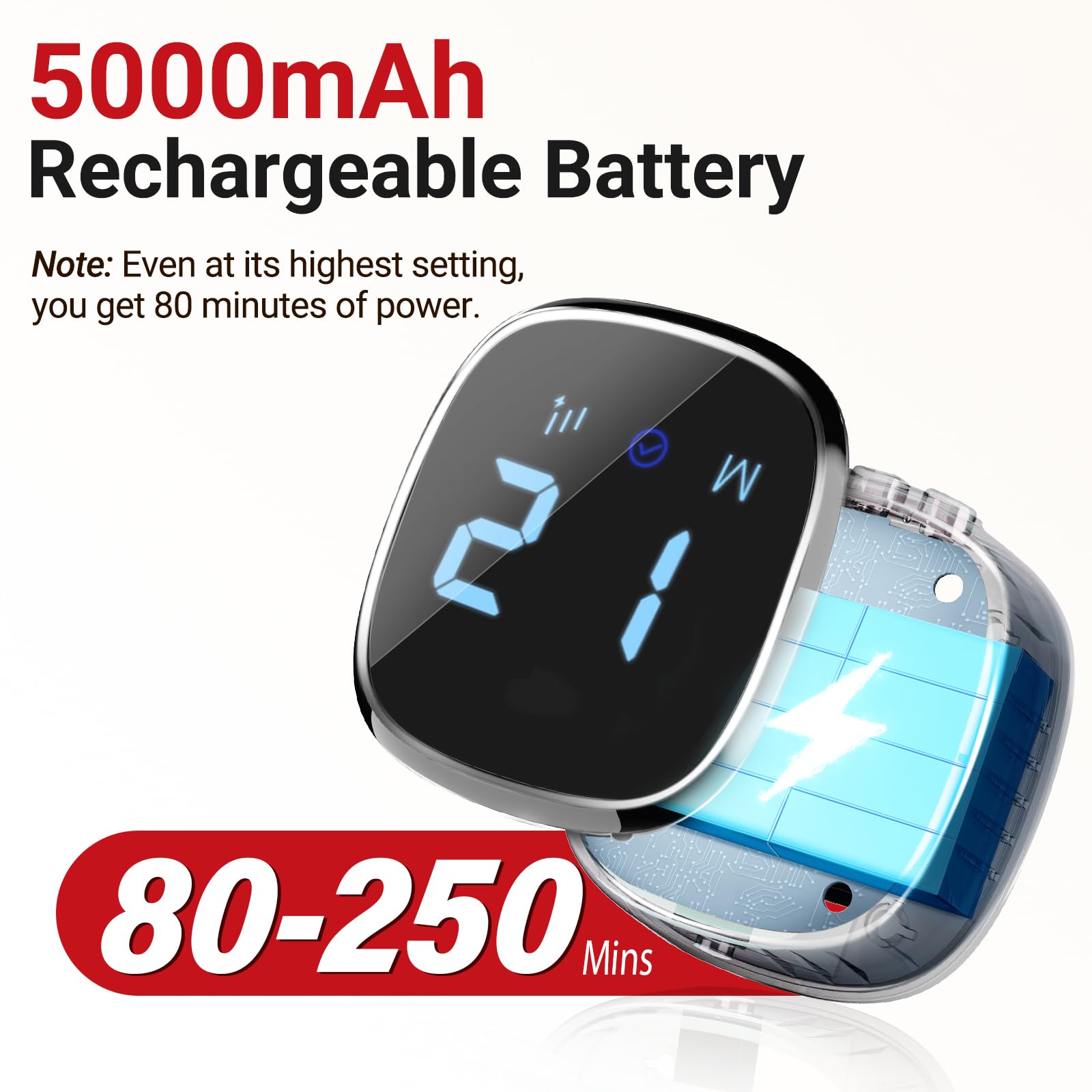 Comfytemp belt cordless design supports portable, clutter-free use anywhere.