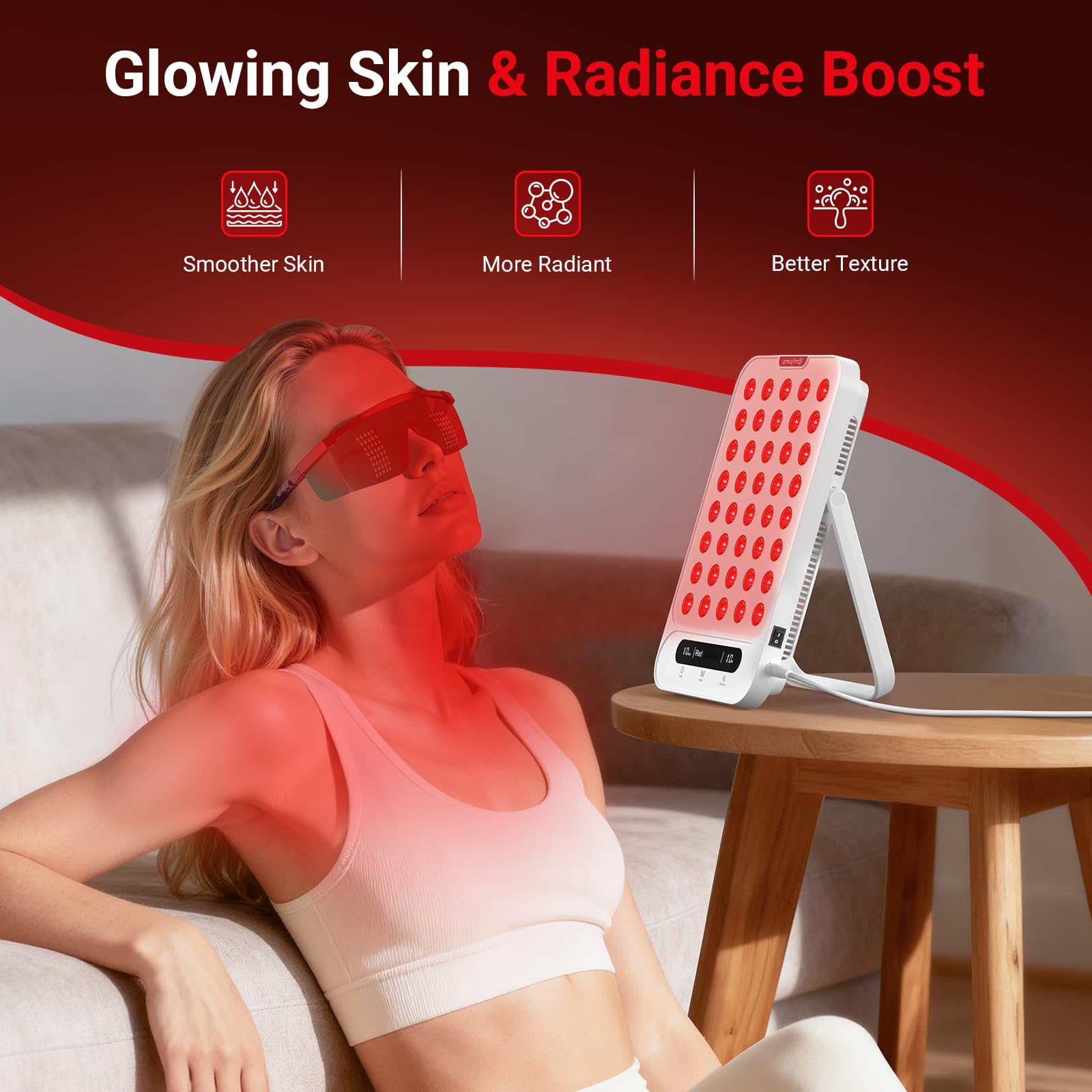 Comfytemp four-mode operation supports versatile light therapy