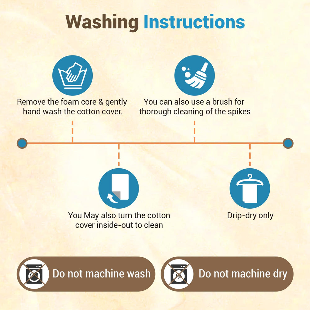 Compact storage and easy setup shown with Comfytemp acupressure mat.