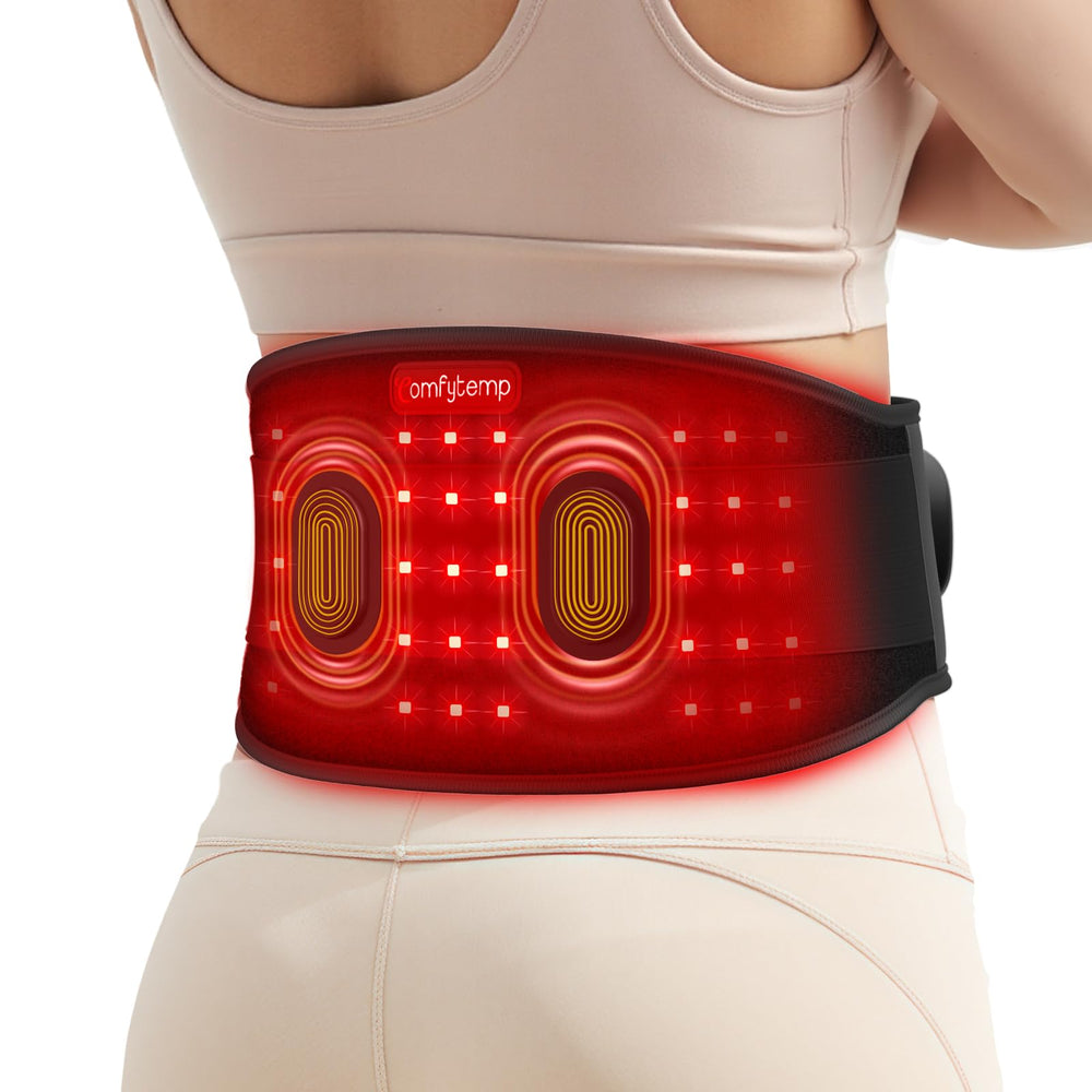 Comfytemp red-light therapy massage belt for back comfort