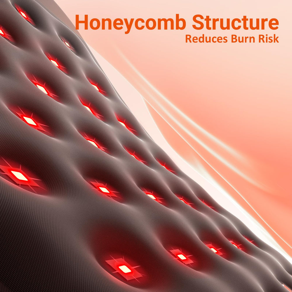 Abdomen wrap with Comfytemp red light therapy pad for comforting warmth