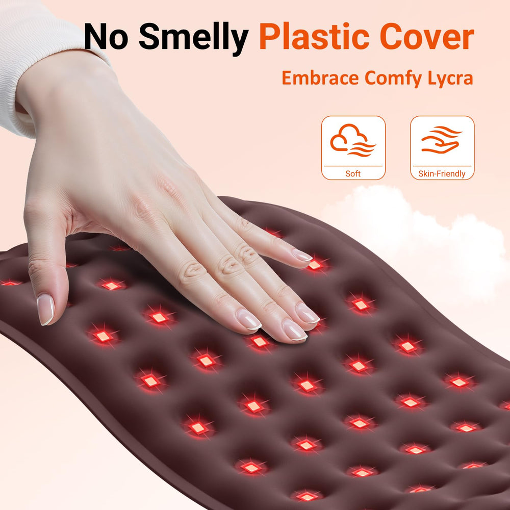 Comfytemp pad on feet and ankles for gentle heat and relief