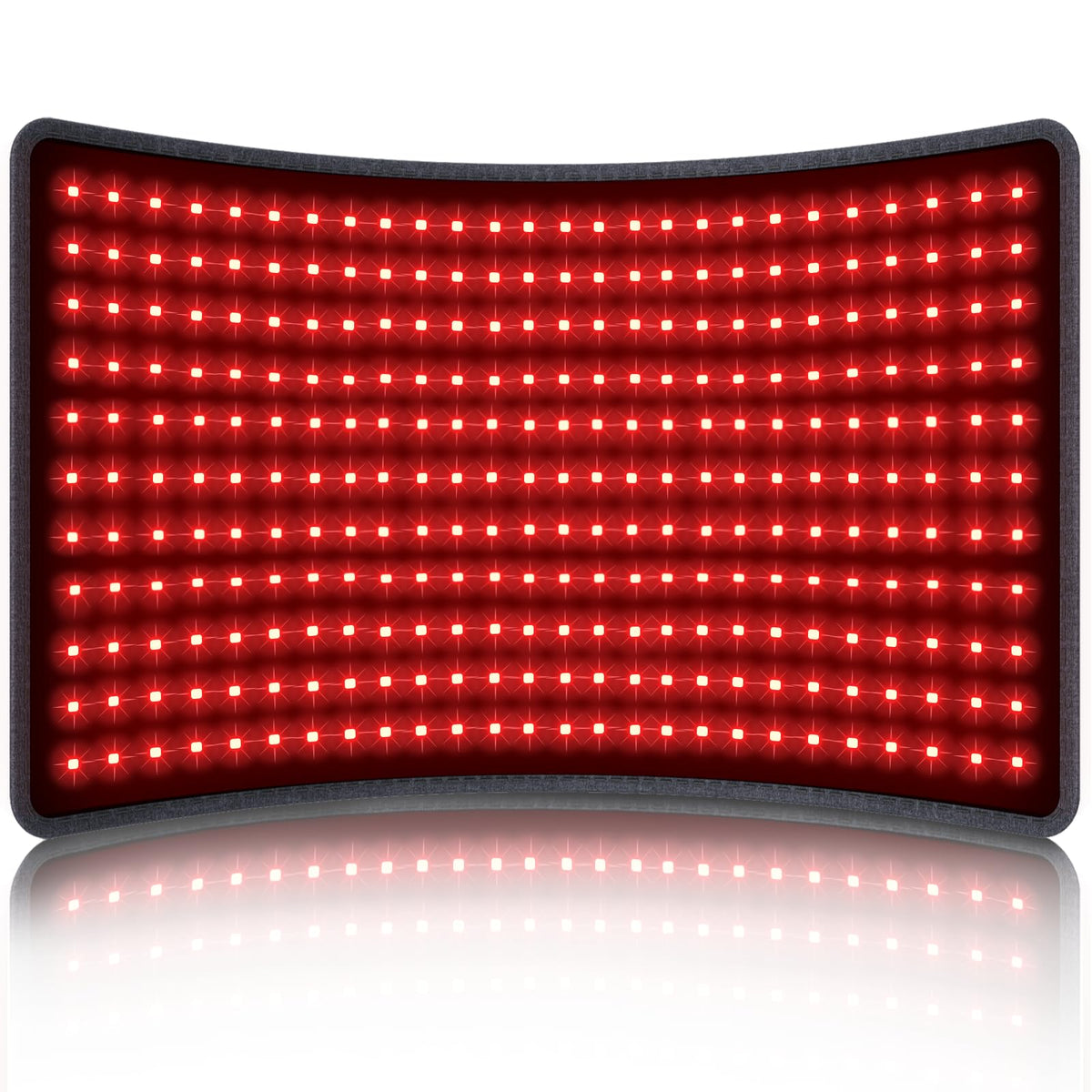 Comfytemp red light therapy pad front view shows wide coverage for back, belly, and legs.