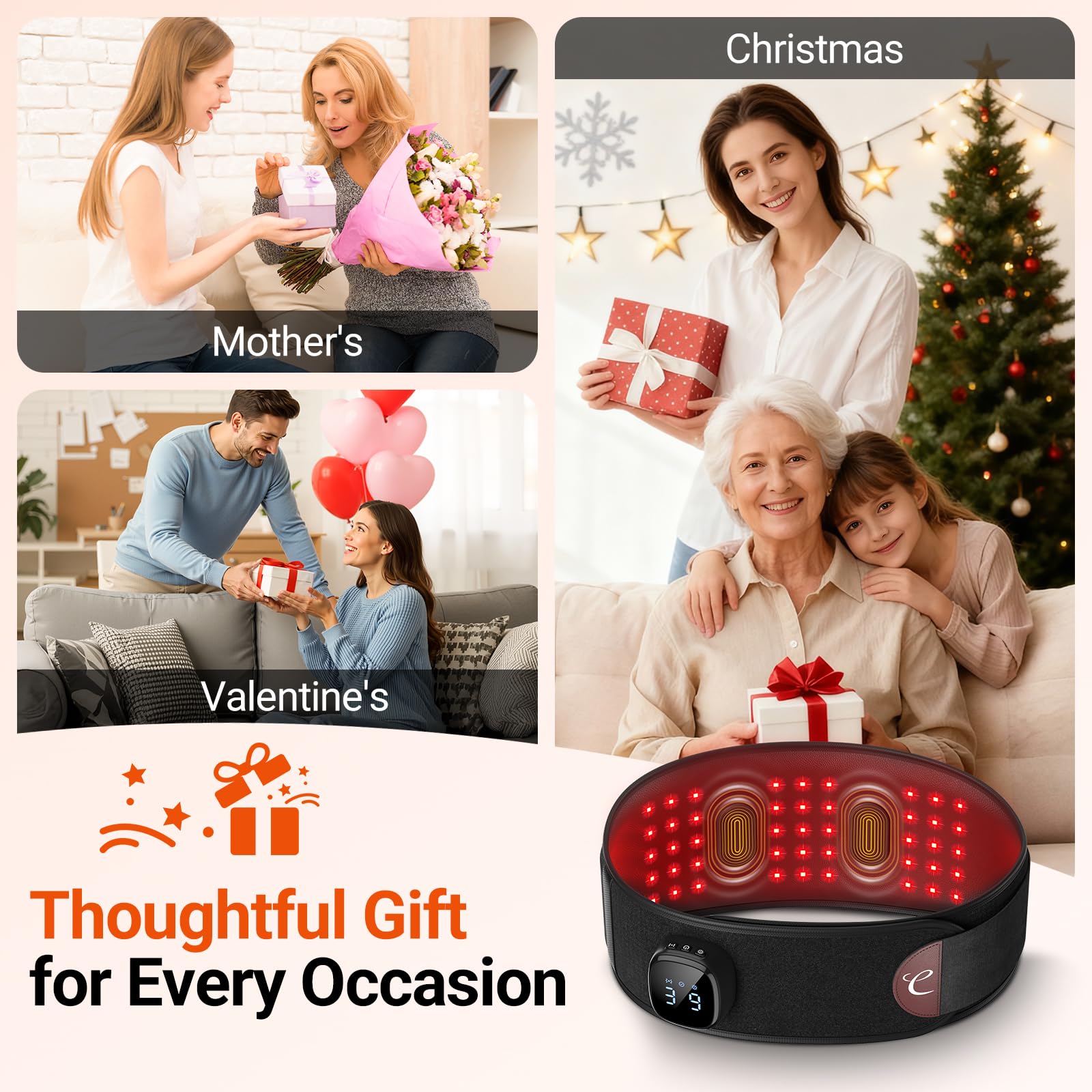 Comfytemp three vibration modes enable customizable relaxation