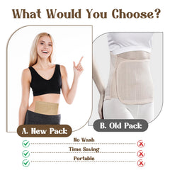 COMNICO castor oil pack wrap organic cotton pads for breathable, gentle contact.