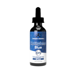 COMPASS LABORATORY Methylene Blue bottle 50ml shows premium USP-grade formula for adults.
