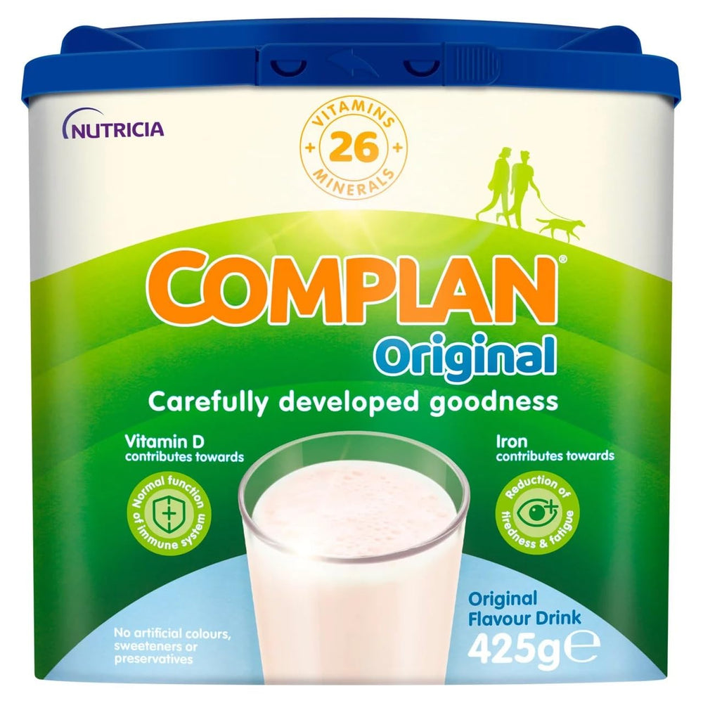 Complan Nutritious Drink Original can, vitamin-rich mix for daily energy and balanced nutrition