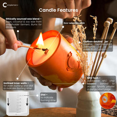 Complemen+ FSC wooden wick crackle during first burn