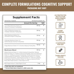 Complete Formulations 12-in-1 capsules closeup highlighting focus support