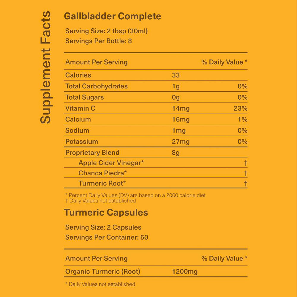 Complete Natural Gallbladder Bundle bottle close-up highlighting easy dosing