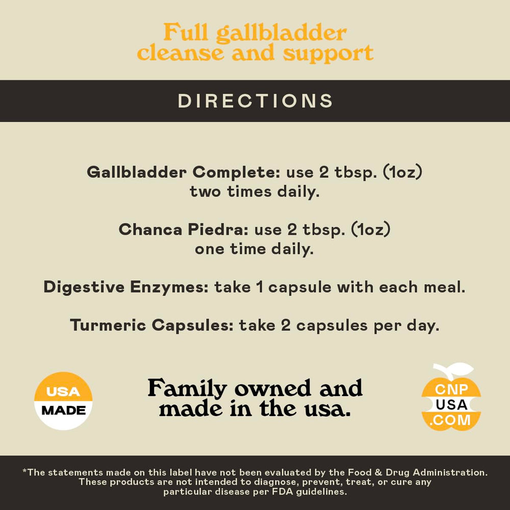 Complete Natural Gallbladder Bundle dissolving mix supports digestion