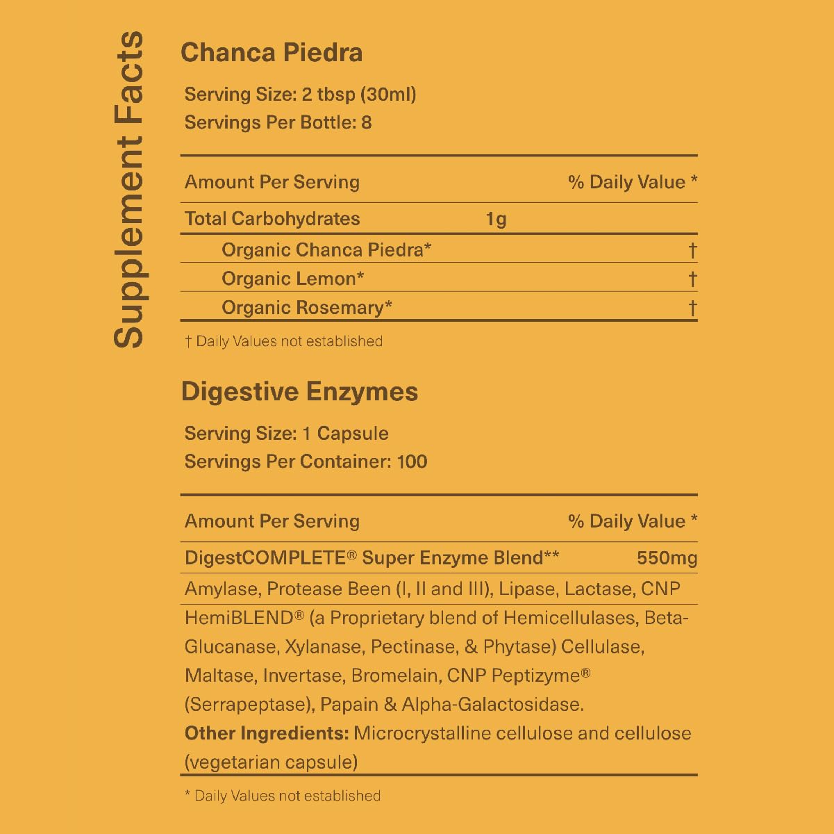 Complete Natural Gallbladder Bundle label design emphasizing organic ingredients