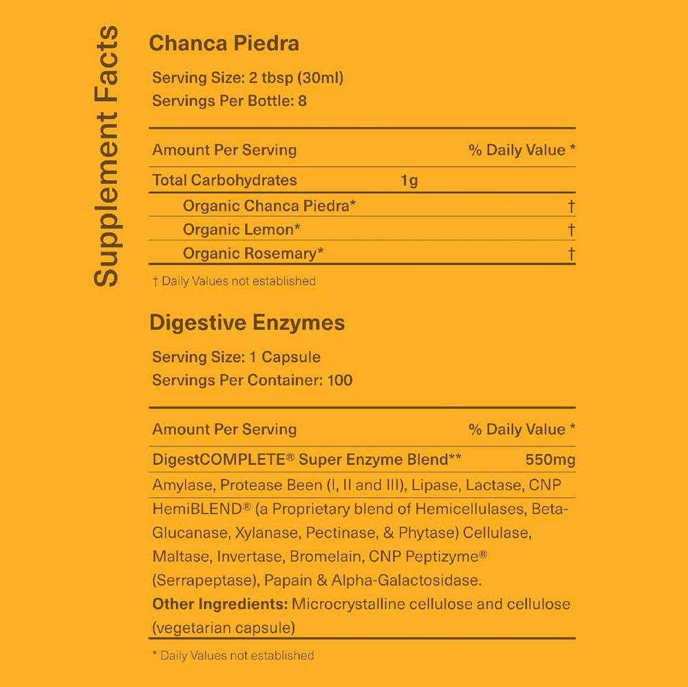 Complete Natural Gallbladder Bundle label design emphasizing organic ingredients