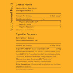 Complete Natural Gallbladder Bundle label design emphasizing organic ingredients