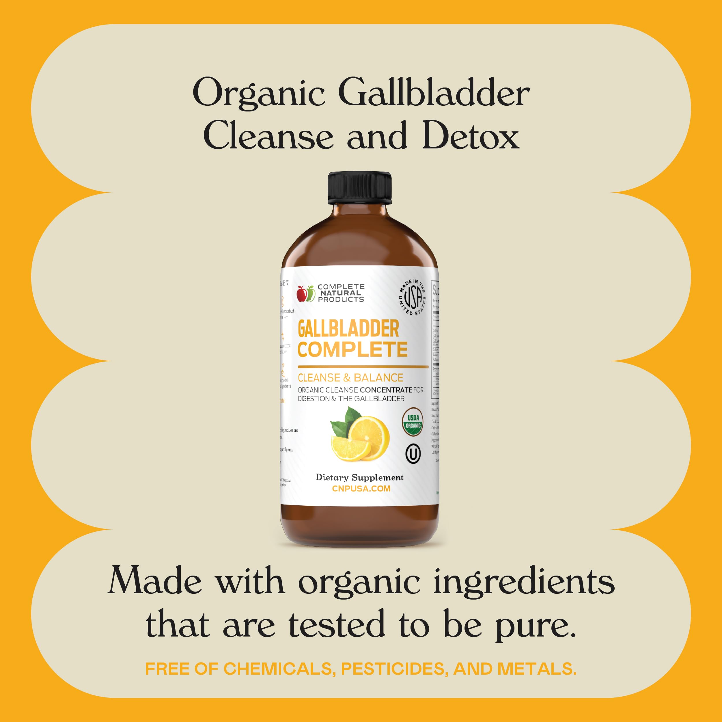 Complete Natural Gallbladder Complete on kitchen counter suggests simple daily routine