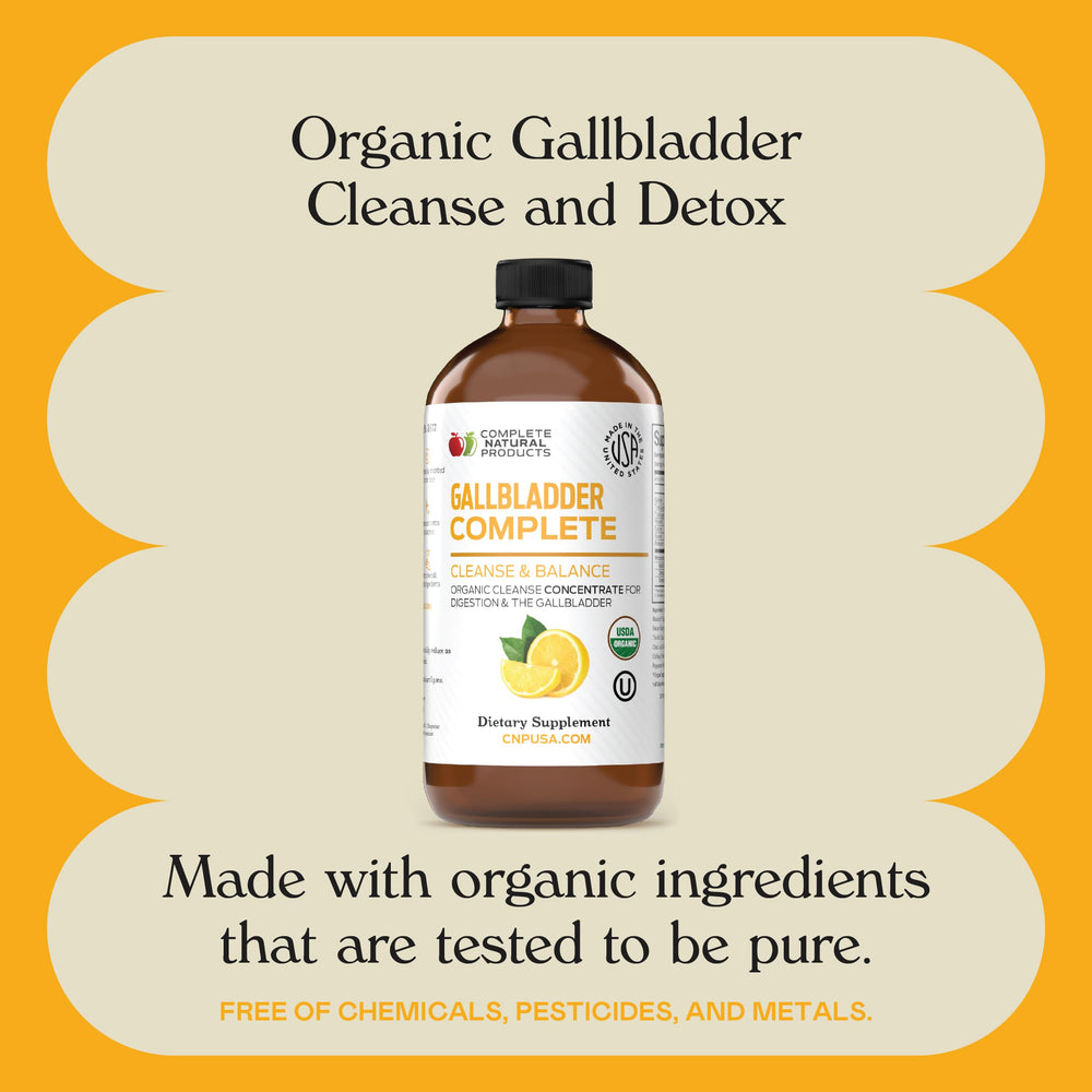 Complete Natural Gallbladder Complete on kitchen counter suggests simple daily routine