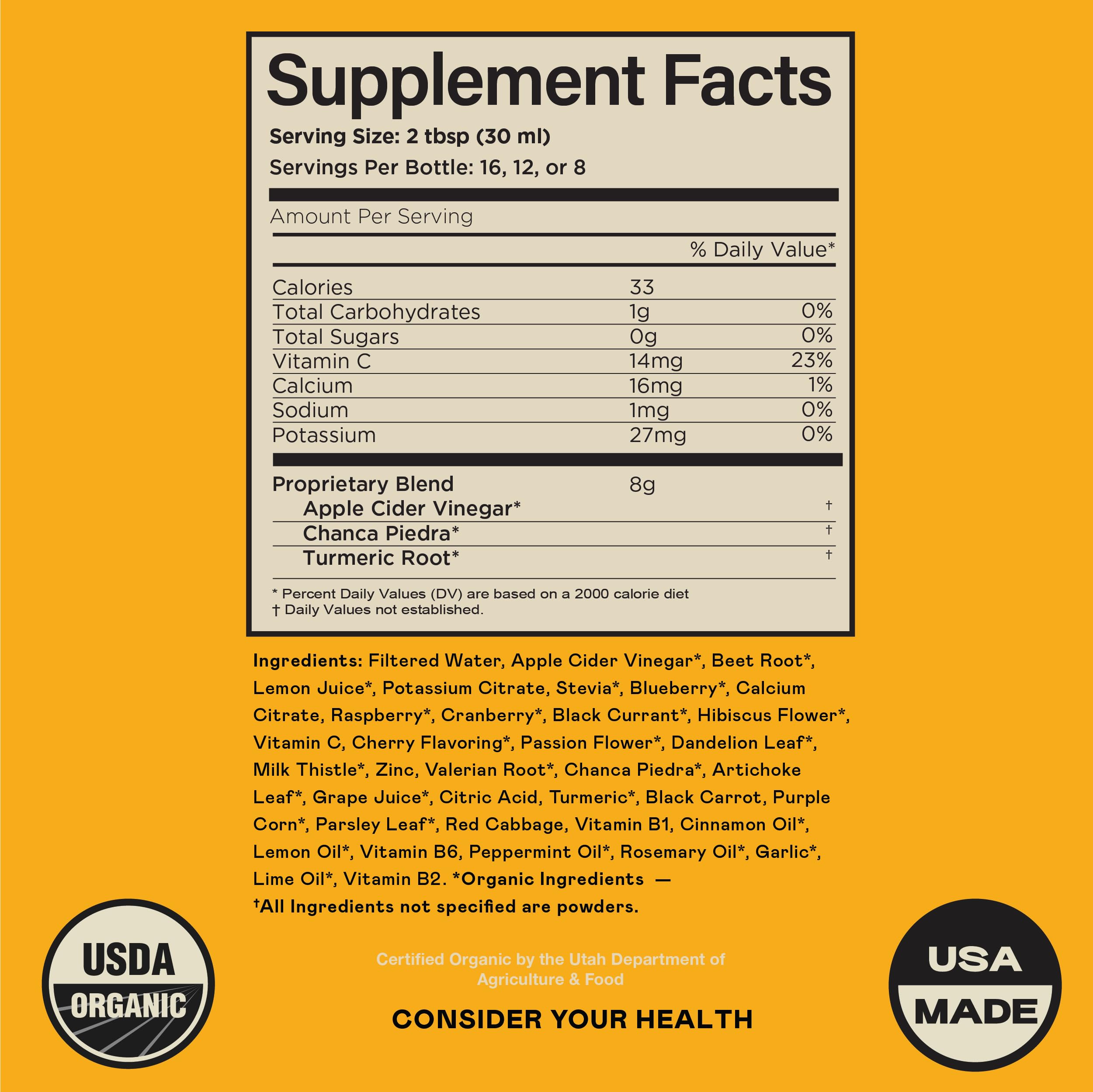 Complete Natural Gallbladder Complete ingredients with beet and turmeric showing liver-supporting benefits