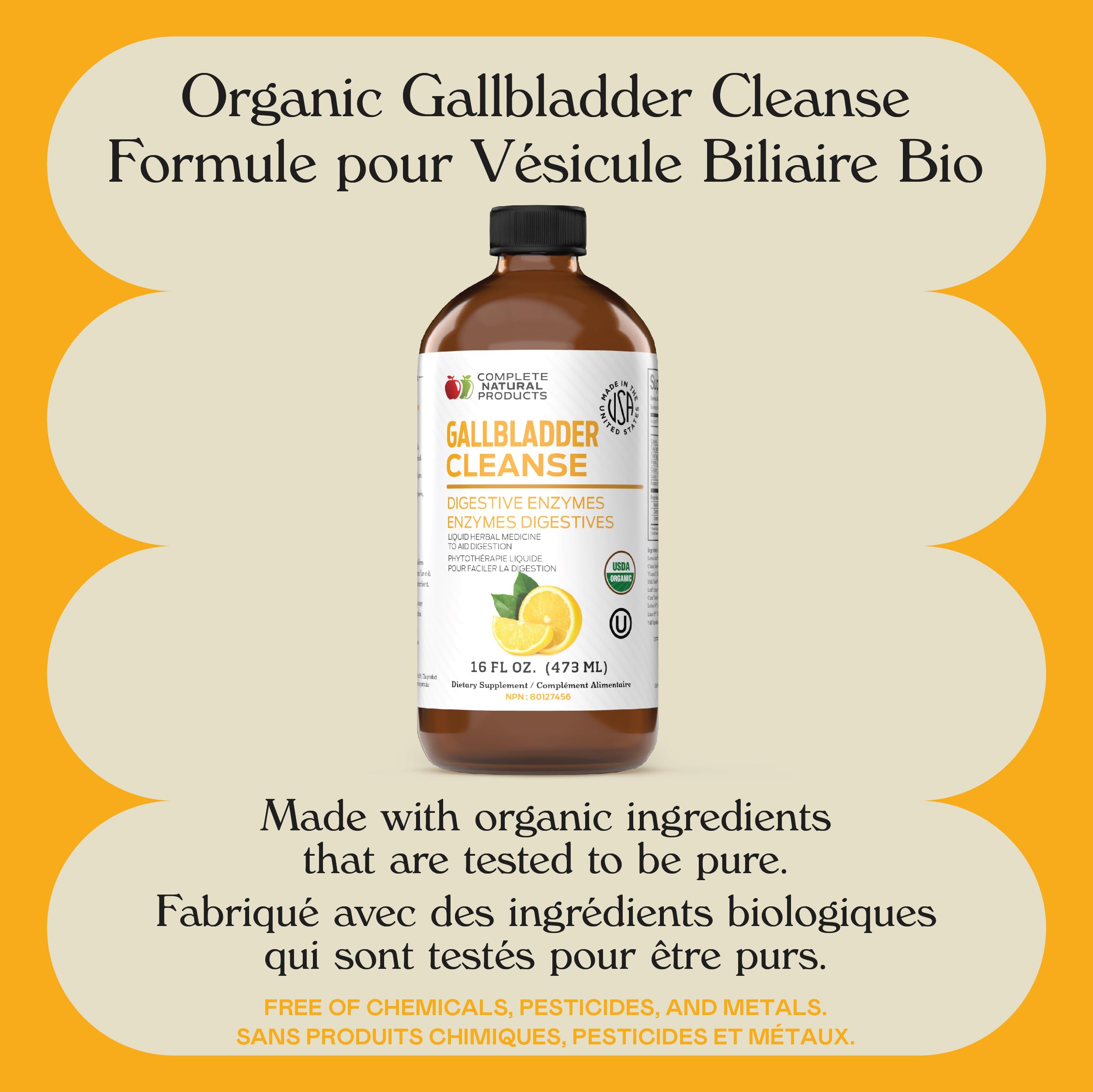 Complete Natural Gallbladder Complete liquid being poured demonstrates easy dosing and fast absorption
