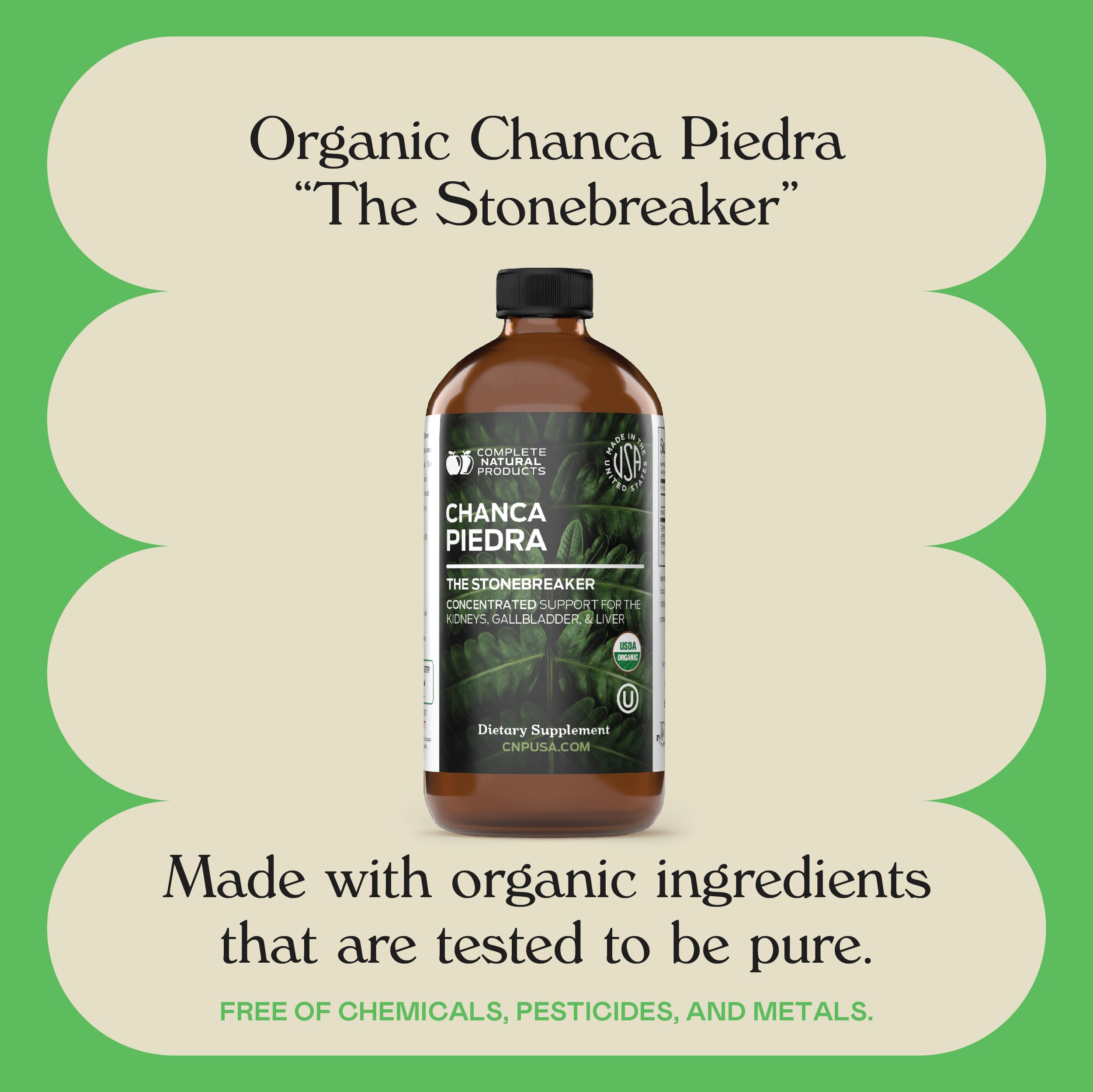 Complete Natural Phyllanthus Niruri bottle contents reflect a potent, lab-grade concentrate for versatility.