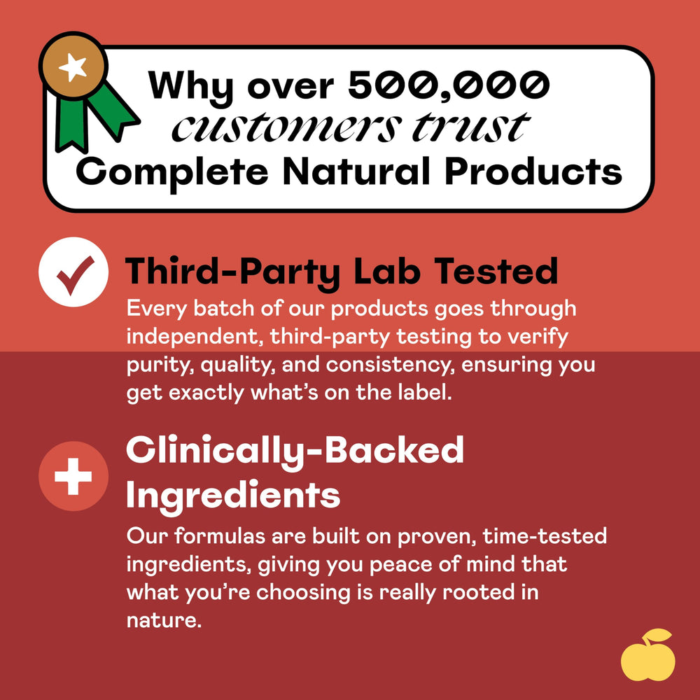 Complete Natural Products beet root capsules close-up label highlighting clean ingredients.