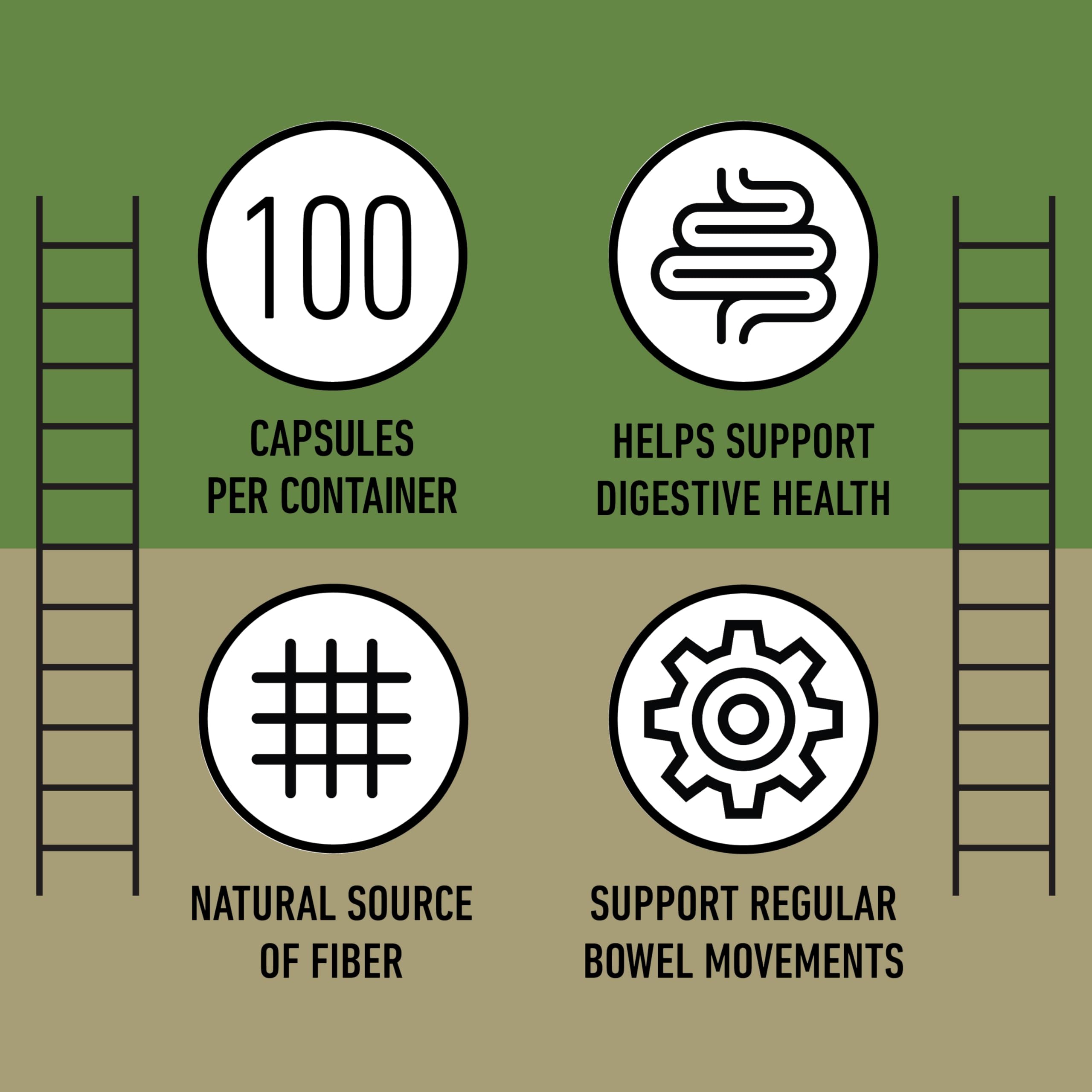 Complete Natural Products Inulin capsules dietary fiber support for daily wellness.