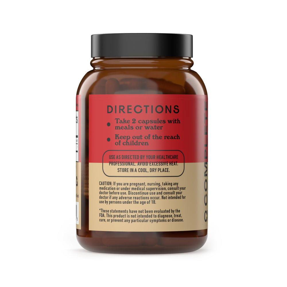 Complete Natural Products organic certification seal indicating trusted sourcing