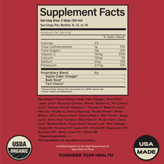 Complete Natural Products Uric Acid Complete ingredients list highlighting apple cider vinegar and beet root for detox support