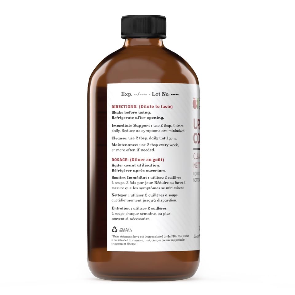 Liquid drops from Uric Acid Complete being drawn from the bottle