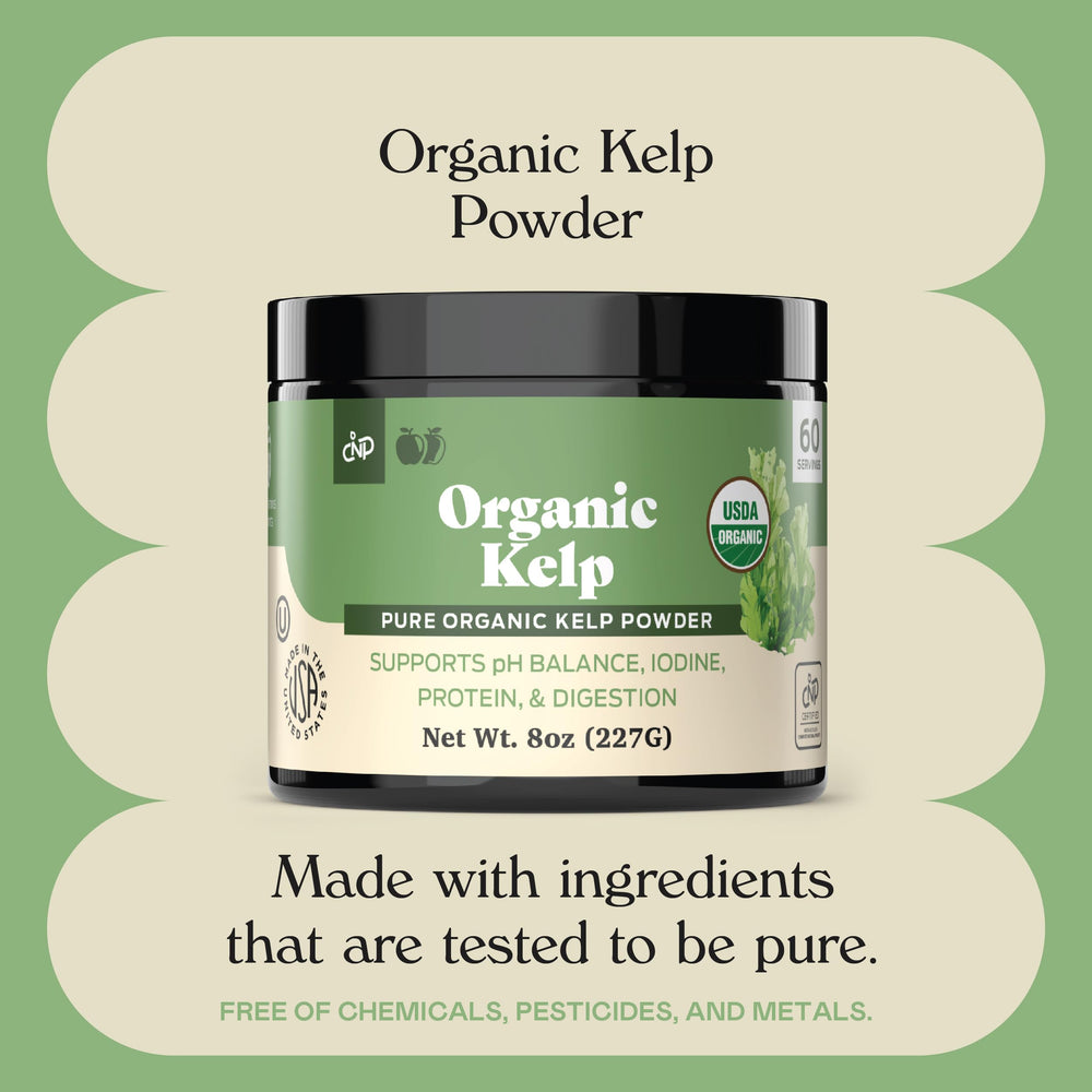 Complete Natural Sea Kelp Powder tea view – versatile for beverages and recipes.