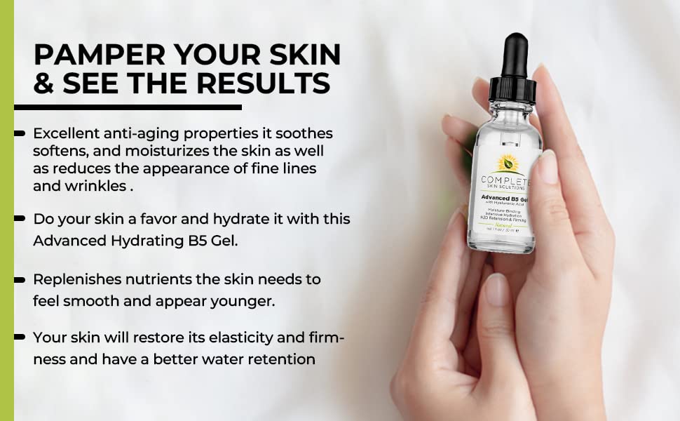 Complete Skin Solutions Advanced B5 Gel neck and decollete care support