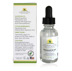 Complete Skin Solutions Advanced B5 Gel texture close-up shows creamy, light feel