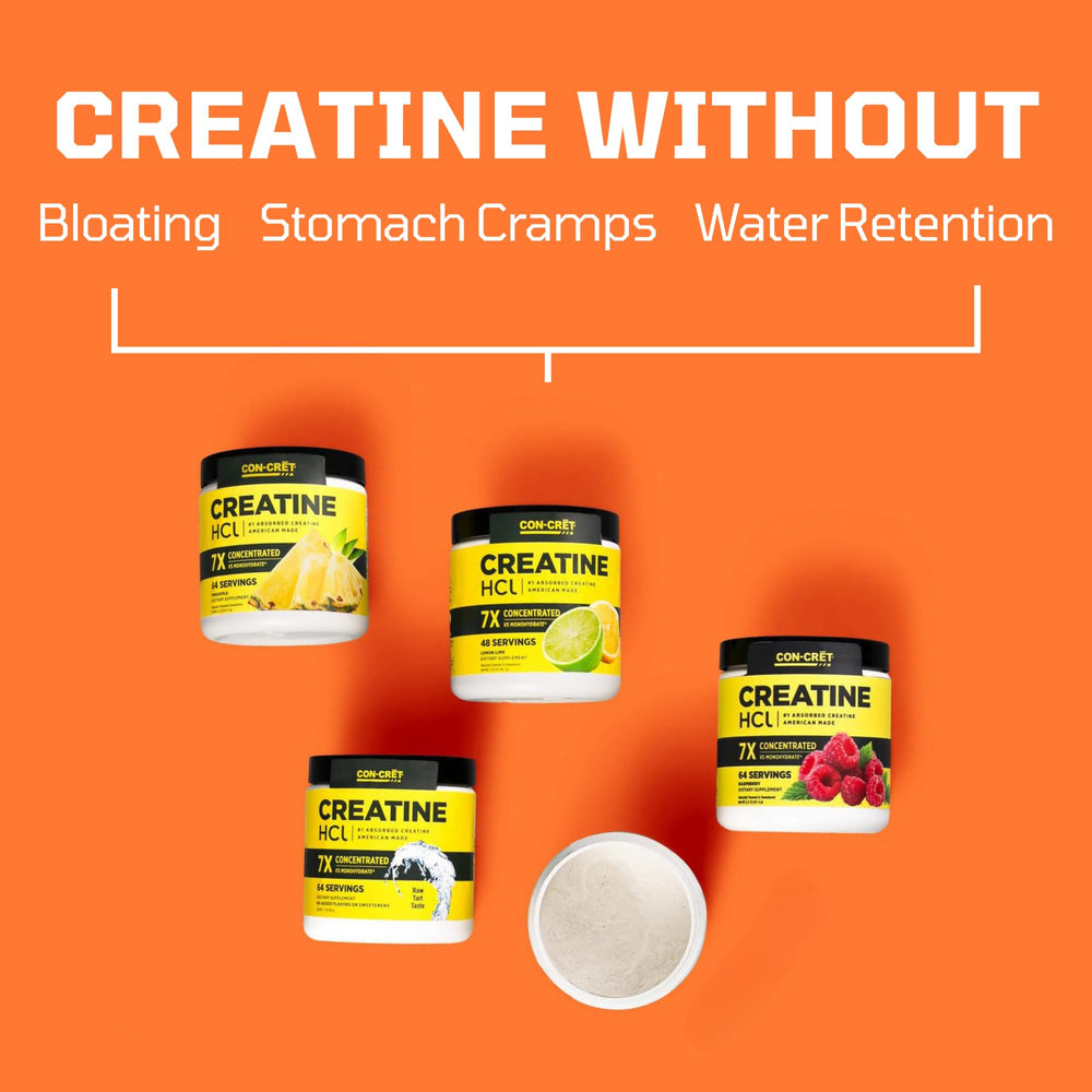 CON-CRET Creatine HCl dissolving in water demonstrates solubility
