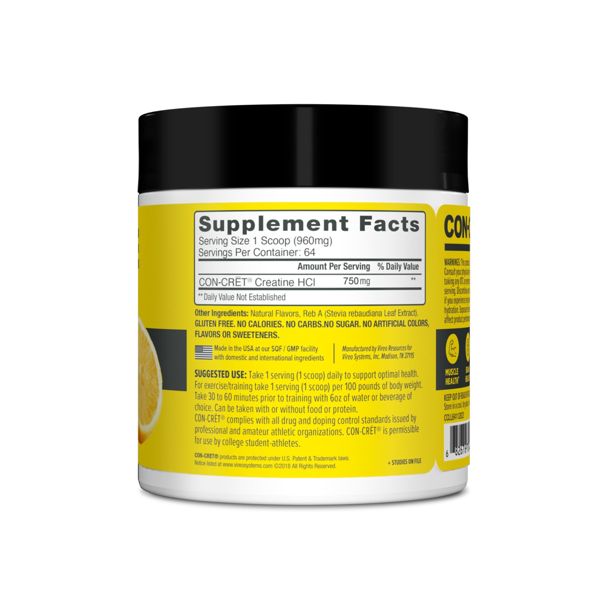 Active gymgoer shakes CON-CRET post-workout for quick energy support.