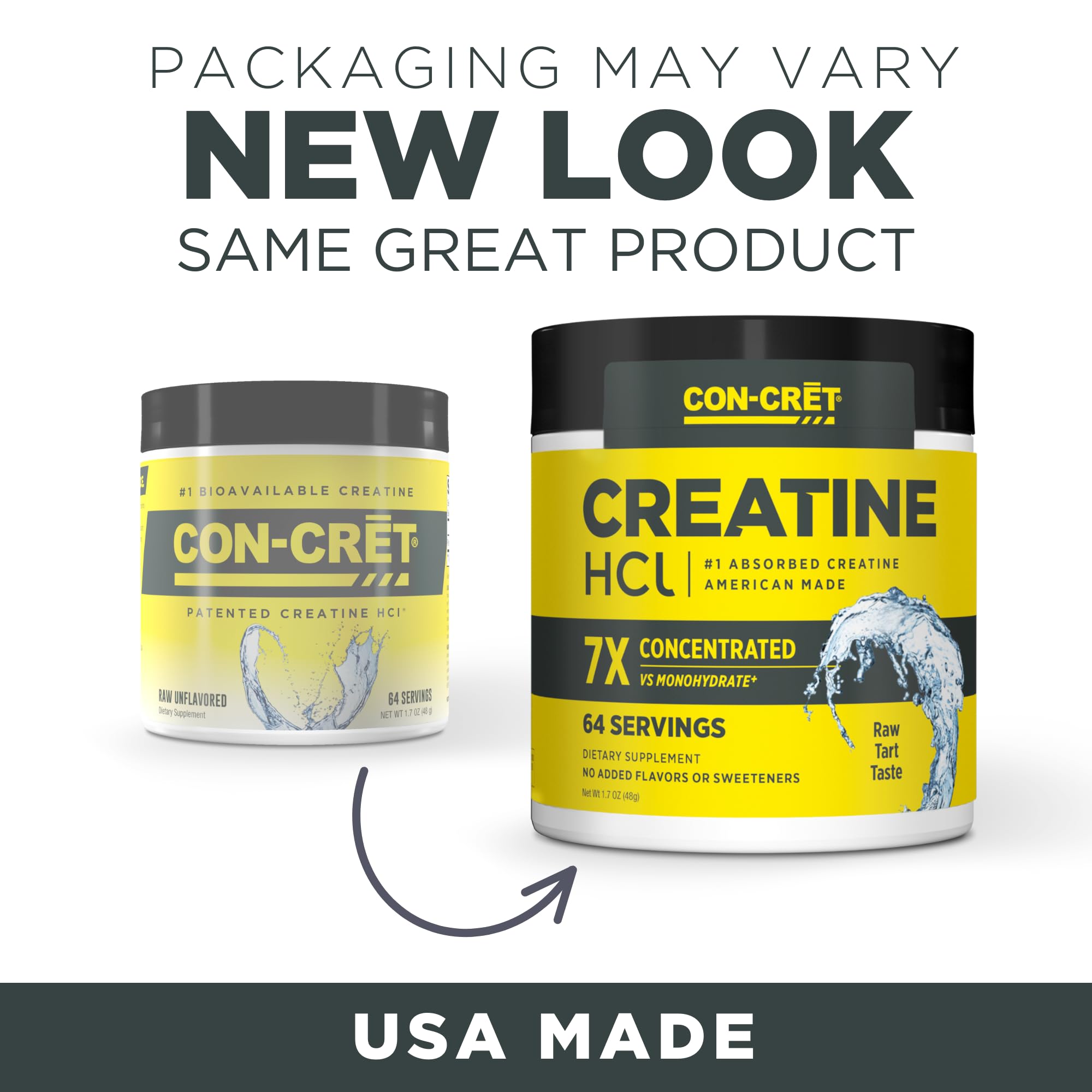 CON-CRET Creatine HCl unflavored powder blends easily with drinks