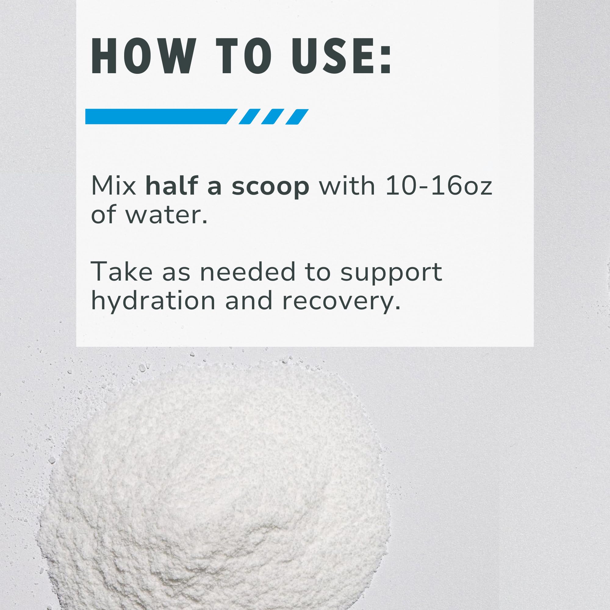 Glass with CON-CRET hydration mixed in water, Citrus Mango flavor.