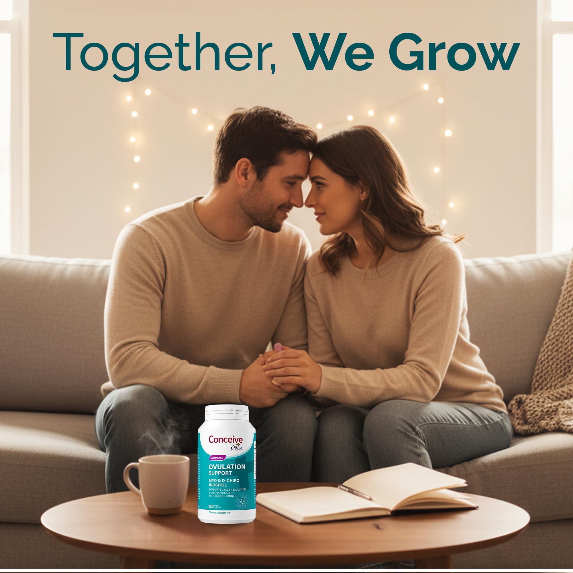 Conceive Plus 30-day supply box ready for monthly fertility planning.