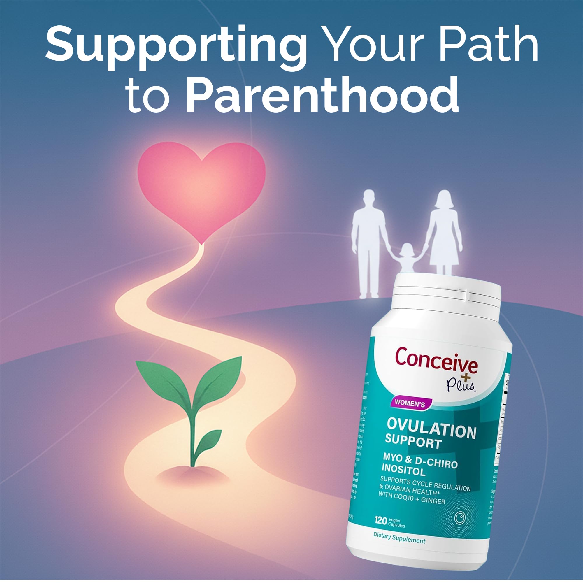 Conceive Plus daily-use scene showing routine fertility supplementation.