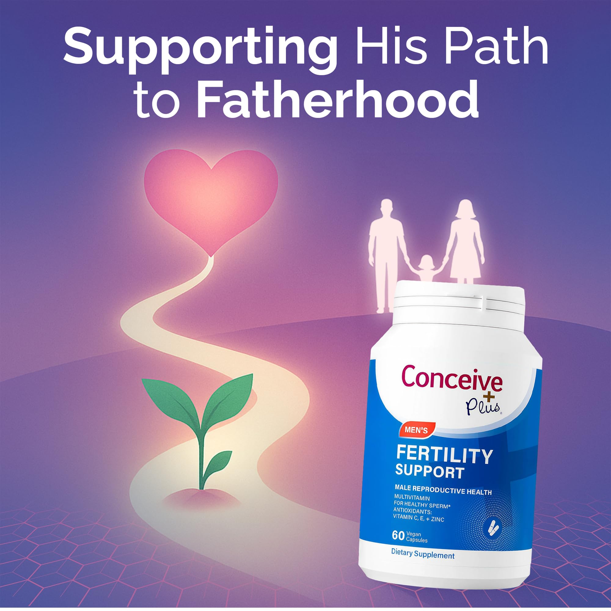 Clinical study vibe with graphs and molecules illustrating sperm health focus.