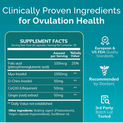 Conceive Plus packaging box front highlighting ingredients for hormonal balance.