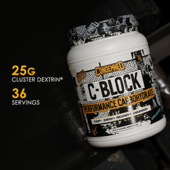 Condemned Labz C-Block powder scoop highlighting portable glycogen support during training