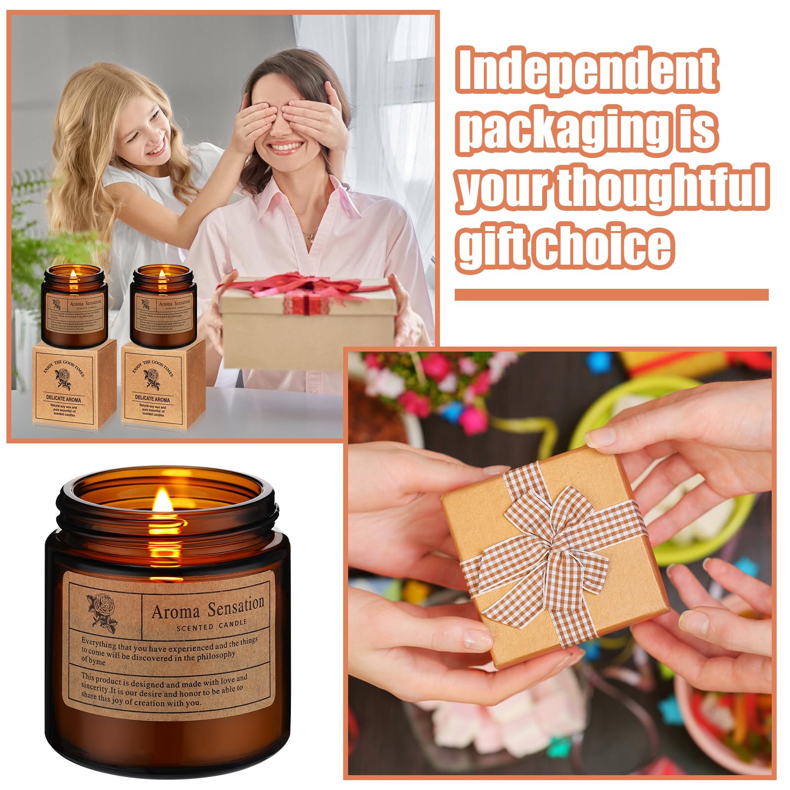 Conelist amber jar candle glow creates a cozy, inviting atmosphere.