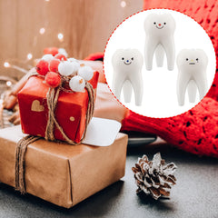 Conelist three-pack tooth candles for dentist offices with inviting vanilla scent.