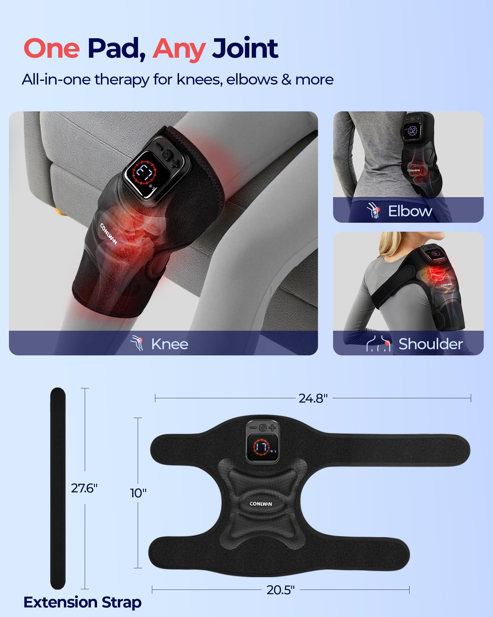 Conlwin ajuste extensible para adaptar a diferentes articulaciones