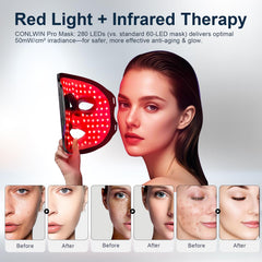 CONLWIN eight-color therapy blends red, NIR, and blue wavelengths for balanced tone