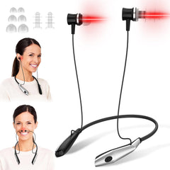 CONNOVA 2-in-1 red light device worn around the neck for ear and nose wellness.