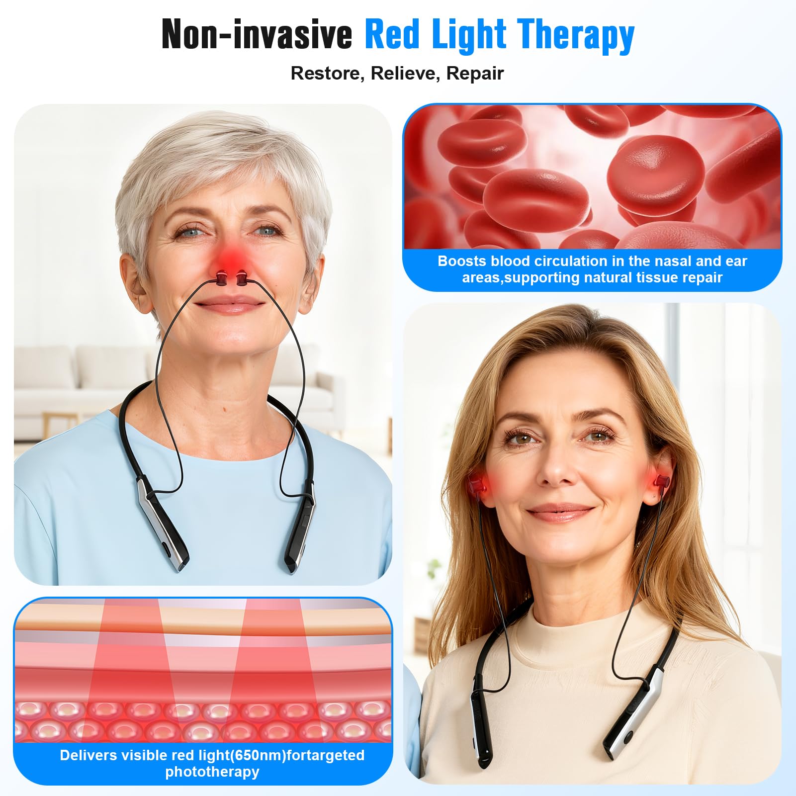 CONNOVA medium ear tips for secure, comfortable ear sessions.