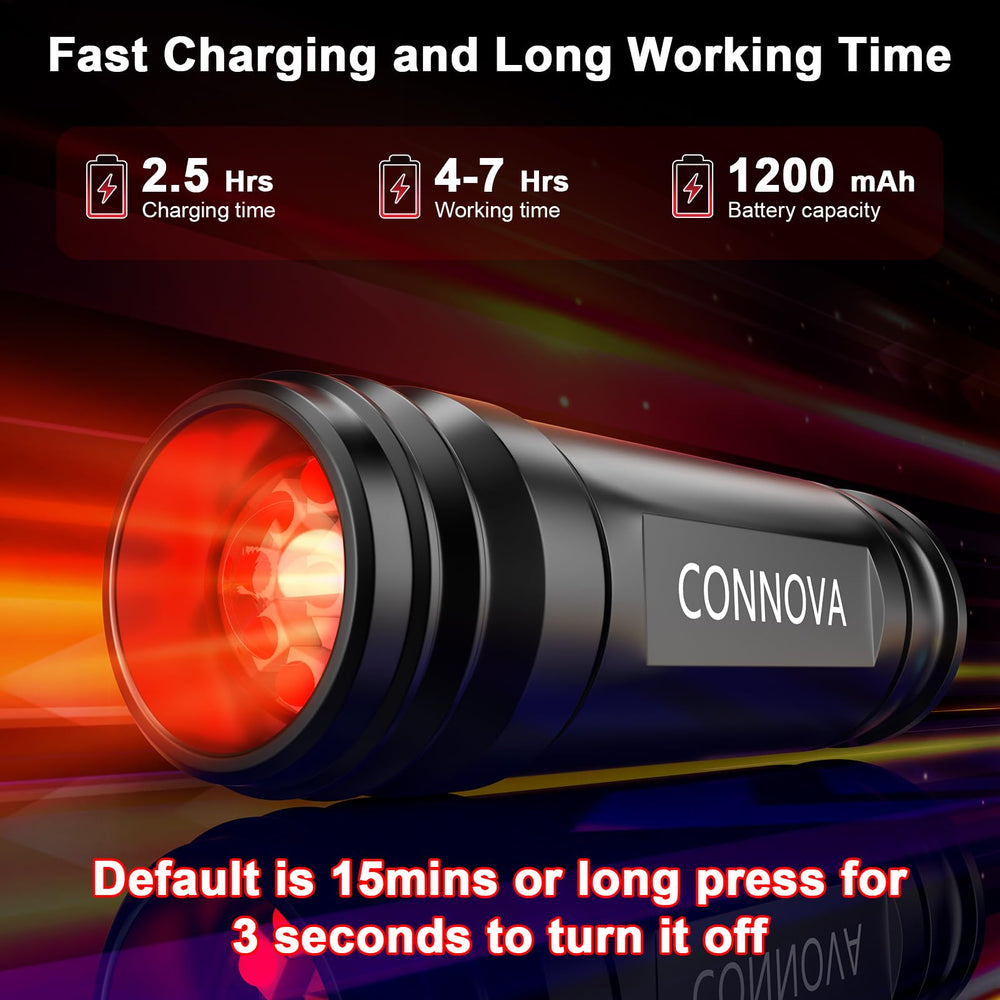 Connova infrared flashlight durable casing supports daily use and travel
