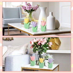 COcnny tulip candle packaging presents a stylish gift ready presentation