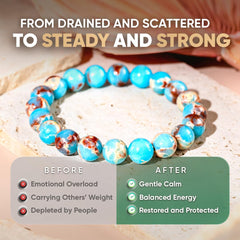 Conscious Items Empath's Shield features hand-selected stones on durable elastic