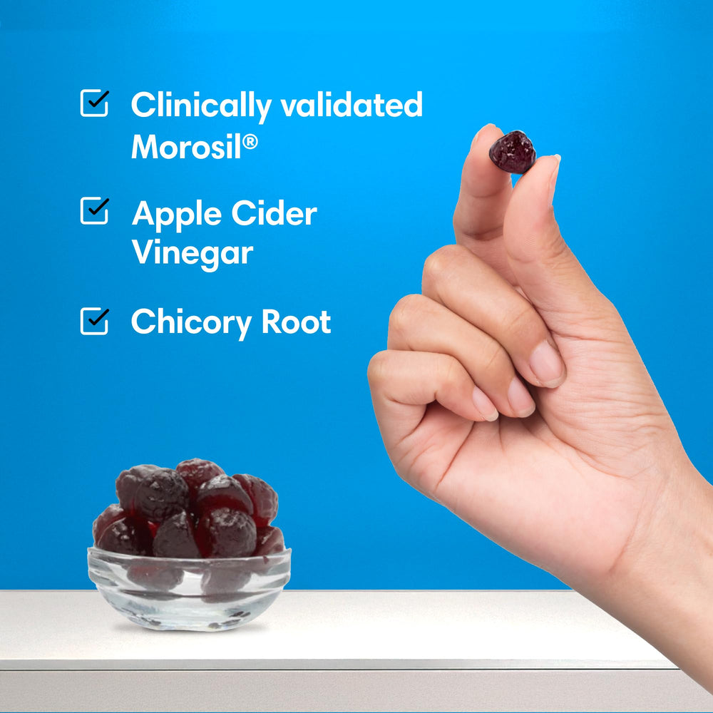 Morosil Apple Cider Vinegar blend illustration with Sicilian Blood Orange extract